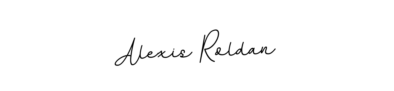 Use a signature maker to create a handwritten signature online. With this signature software, you can design (BallpointsItalic-DORy9) your own signature for name Alexis Roldan. Alexis Roldan signature style 11 images and pictures png