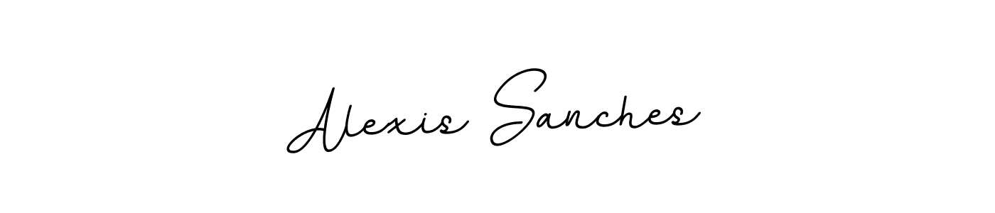 Alexis Sanches stylish signature style. Best Handwritten Sign (BallpointsItalic-DORy9) for my name. Handwritten Signature Collection Ideas for my name Alexis Sanches. Alexis Sanches signature style 11 images and pictures png