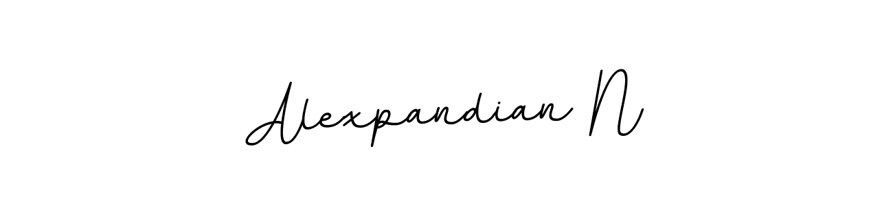 Make a beautiful signature design for name Alexpandian N. Use this online signature maker to create a handwritten signature for free. Alexpandian N signature style 11 images and pictures png