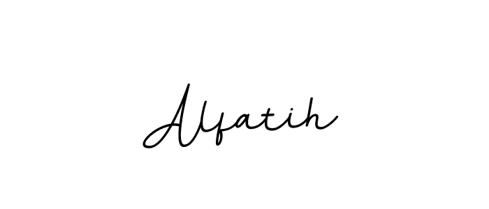 Create a beautiful signature design for name Alfatih. With this signature (BallpointsItalic-DORy9) fonts, you can make a handwritten signature for free. Alfatih signature style 11 images and pictures png