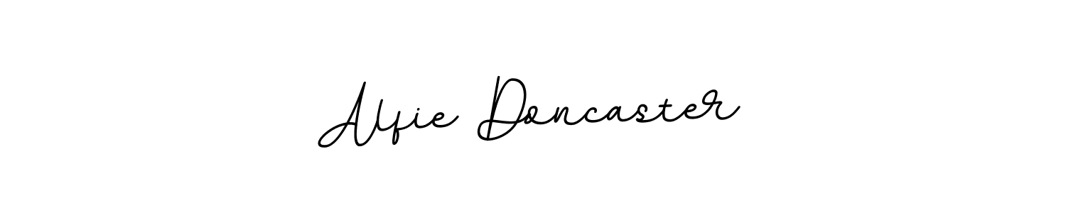 if you are searching for the best signature style for your name Alfie Doncaster. so please give up your signature search. here we have designed multiple signature styles  using BallpointsItalic-DORy9. Alfie Doncaster signature style 11 images and pictures png