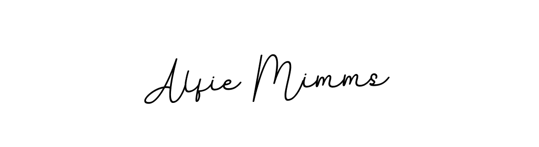 Use a signature maker to create a handwritten signature online. With this signature software, you can design (BallpointsItalic-DORy9) your own signature for name Alfie Mimms. Alfie Mimms signature style 11 images and pictures png
