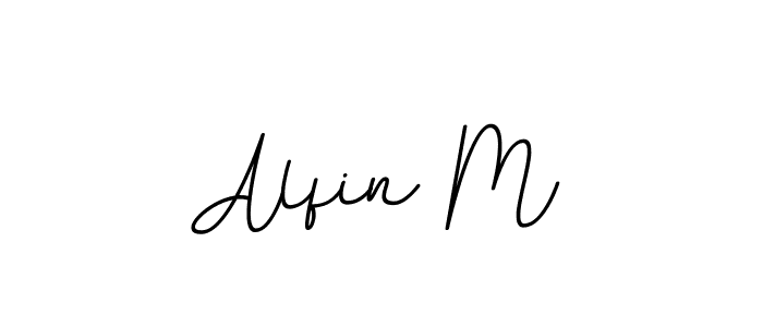 How to make Alfin M signature? BallpointsItalic-DORy9 is a professional autograph style. Create handwritten signature for Alfin M name. Alfin M signature style 11 images and pictures png