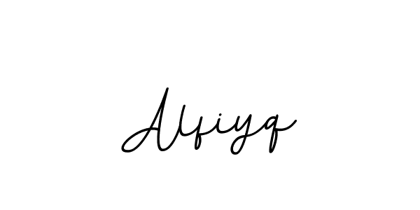 Design your own signature with our free online signature maker. With this signature software, you can create a handwritten (BallpointsItalic-DORy9) signature for name Alfiyq. Alfiyq signature style 11 images and pictures png