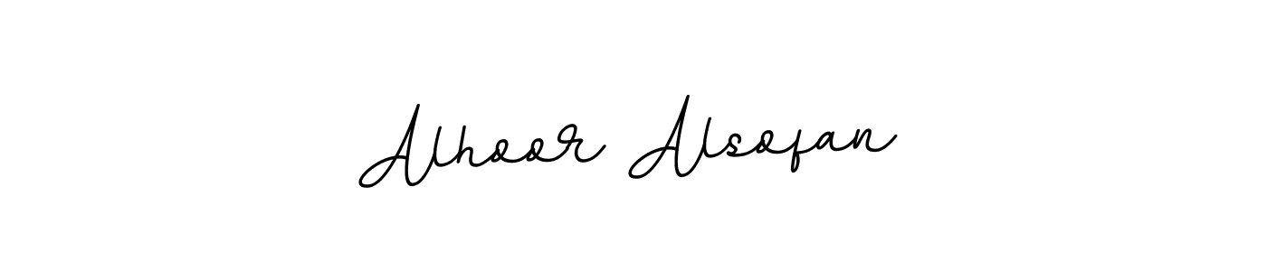 Use a signature maker to create a handwritten signature online. With this signature software, you can design (BallpointsItalic-DORy9) your own signature for name Alhoor Alsofan. Alhoor Alsofan signature style 11 images and pictures png