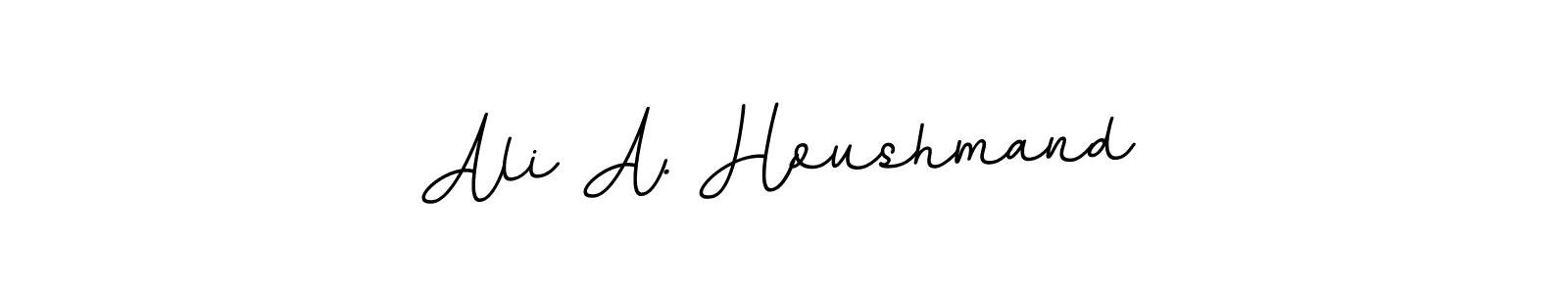 Design your own signature with our free online signature maker. With this signature software, you can create a handwritten (BallpointsItalic-DORy9) signature for name Ali A. Houshmand. Ali A. Houshmand signature style 11 images and pictures png