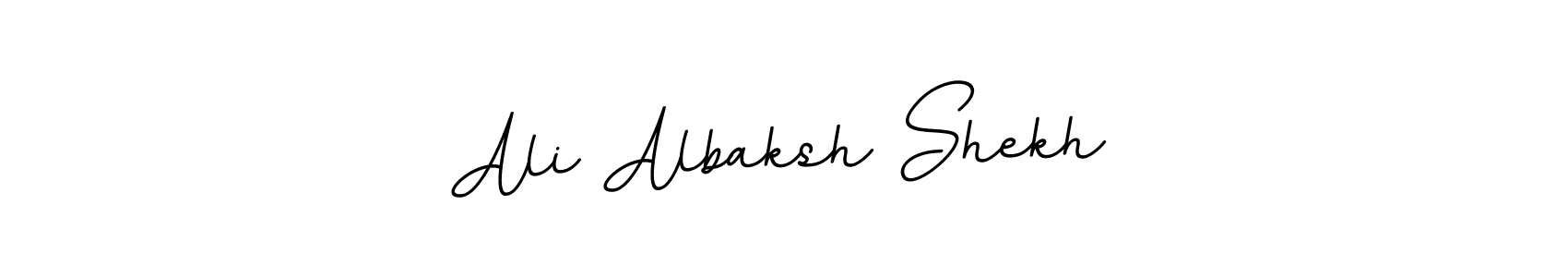 Use a signature maker to create a handwritten signature online. With this signature software, you can design (BallpointsItalic-DORy9) your own signature for name Ali Albaksh Shekh. Ali Albaksh Shekh signature style 11 images and pictures png