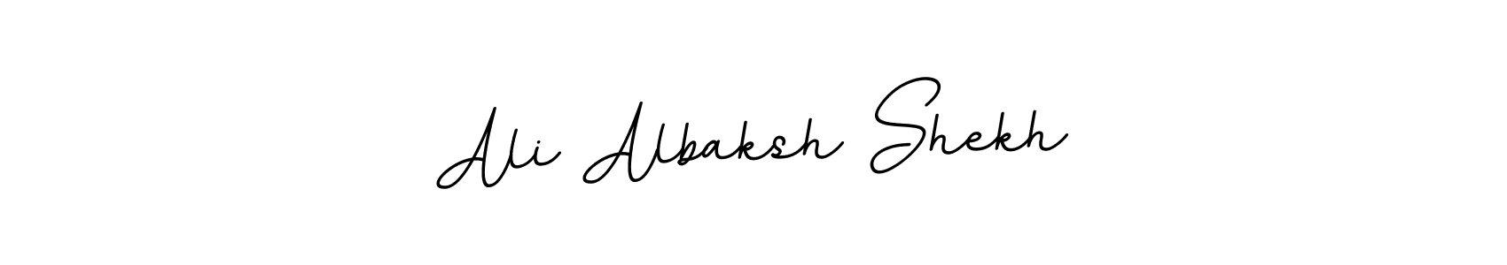 Use a signature maker to create a handwritten signature online. With this signature software, you can design (BallpointsItalic-DORy9) your own signature for name Ali Albaksh Shekh. Ali Albaksh Shekh signature style 11 images and pictures png