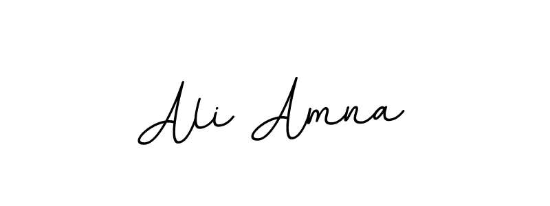 How to make Ali Amna name signature. Use BallpointsItalic-DORy9 style for creating short signs online. This is the latest handwritten sign. Ali Amna signature style 11 images and pictures png