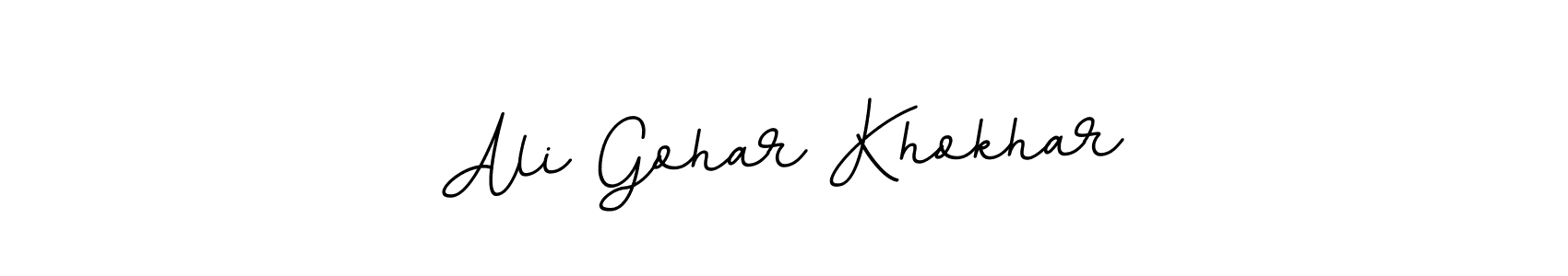 Make a beautiful signature design for name Ali Gohar Khokhar. With this signature (BallpointsItalic-DORy9) style, you can create a handwritten signature for free. Ali Gohar Khokhar signature style 11 images and pictures png