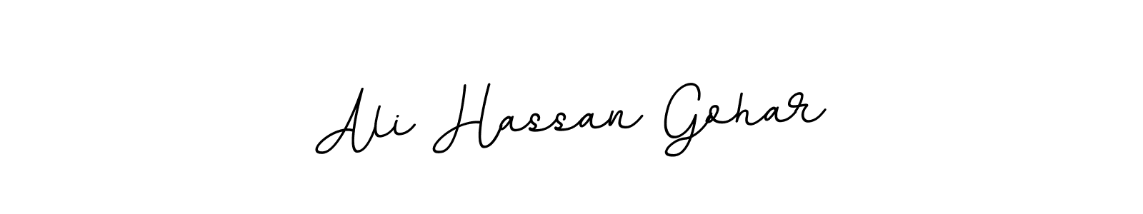 You should practise on your own different ways (BallpointsItalic-DORy9) to write your name (Ali Hassan Gohar) in signature. don't let someone else do it for you. Ali Hassan Gohar signature style 11 images and pictures png