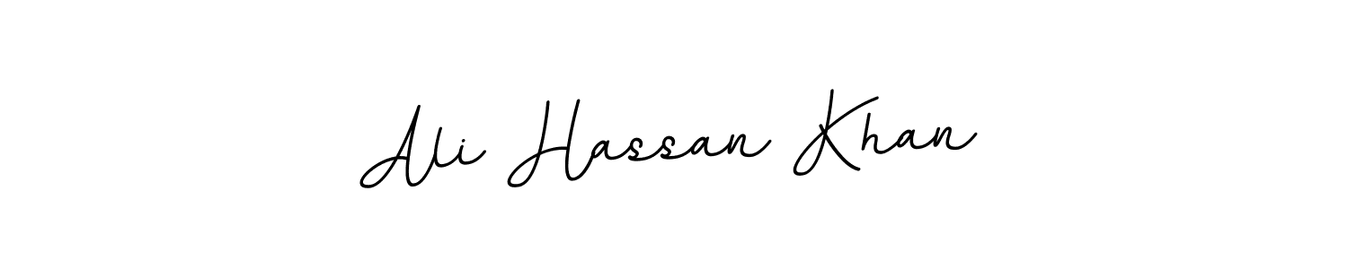 How to make Ali Hassan Khan name signature. Use BallpointsItalic-DORy9 style for creating short signs online. This is the latest handwritten sign. Ali Hassan Khan signature style 11 images and pictures png