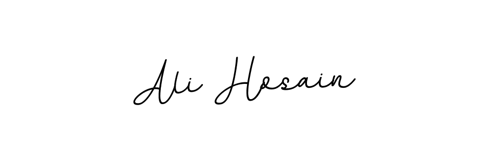 How to make Ali Hosain name signature. Use BallpointsItalic-DORy9 style for creating short signs online. This is the latest handwritten sign. Ali Hosain signature style 11 images and pictures png