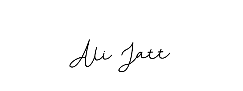 How to make Ali Jatt name signature. Use BallpointsItalic-DORy9 style for creating short signs online. This is the latest handwritten sign. Ali Jatt signature style 11 images and pictures png