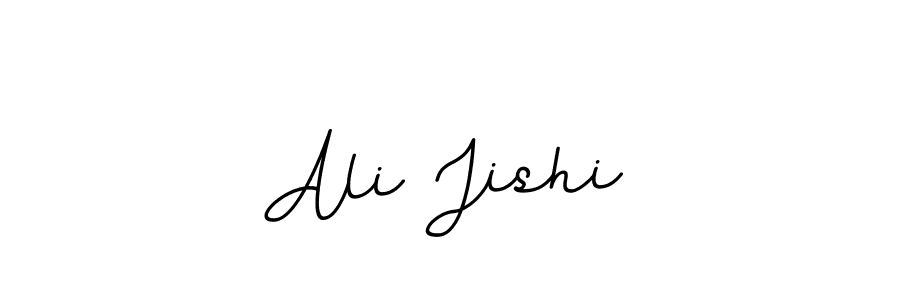 Use a signature maker to create a handwritten signature online. With this signature software, you can design (BallpointsItalic-DORy9) your own signature for name Ali Jishi. Ali Jishi signature style 11 images and pictures png