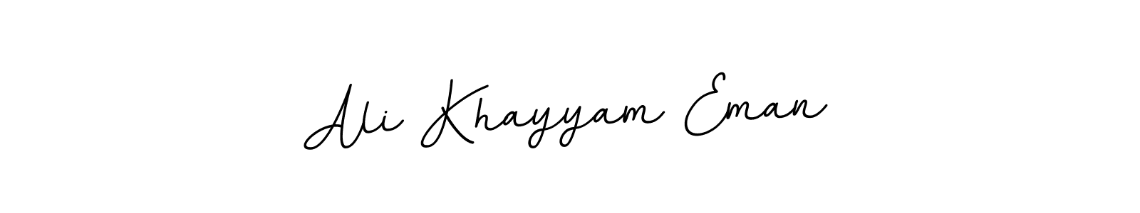 BallpointsItalic-DORy9 is a professional signature style that is perfect for those who want to add a touch of class to their signature. It is also a great choice for those who want to make their signature more unique. Get Ali Khayyam Eman name to fancy signature for free. Ali Khayyam Eman signature style 11 images and pictures png