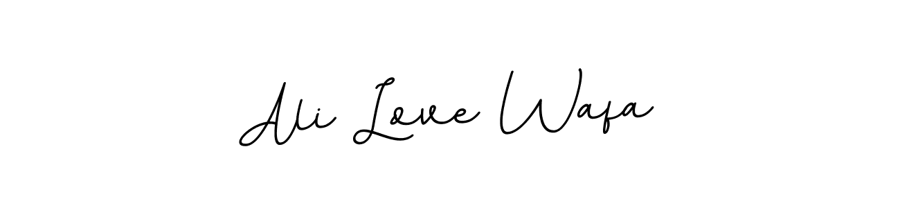 Make a beautiful signature design for name Ali Love Wafa. With this signature (BallpointsItalic-DORy9) style, you can create a handwritten signature for free. Ali Love Wafa signature style 11 images and pictures png