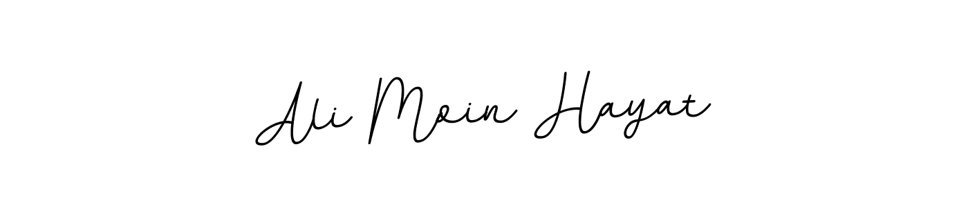 Ali Moin Hayat stylish signature style. Best Handwritten Sign (BallpointsItalic-DORy9) for my name. Handwritten Signature Collection Ideas for my name Ali Moin Hayat. Ali Moin Hayat signature style 11 images and pictures png