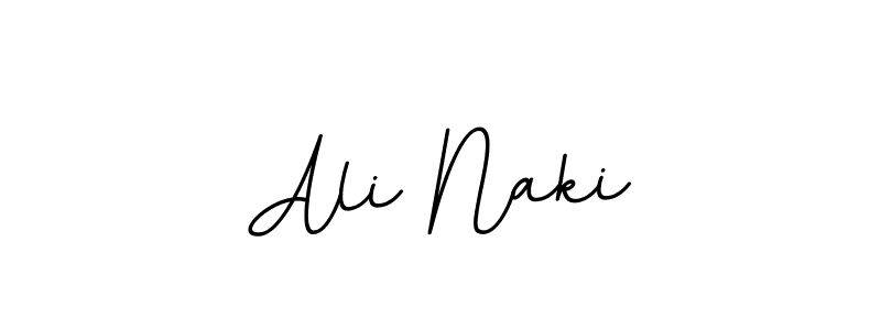 Use a signature maker to create a handwritten signature online. With this signature software, you can design (BallpointsItalic-DORy9) your own signature for name Ali Naki. Ali Naki signature style 11 images and pictures png