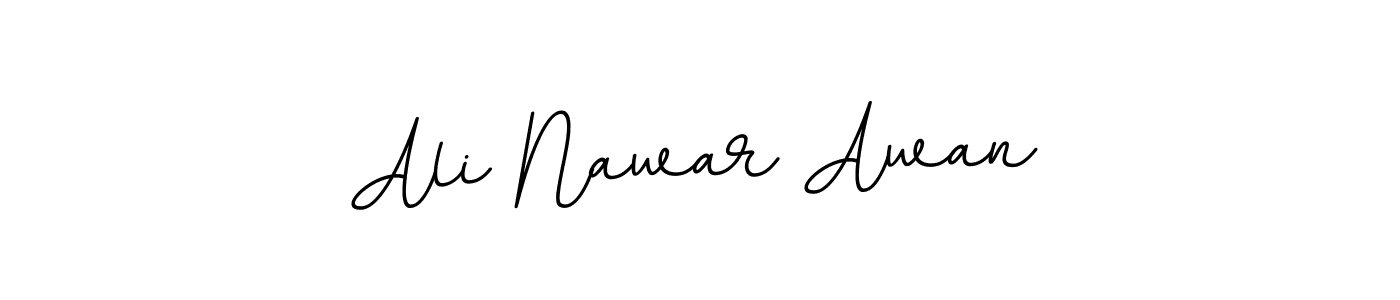 You should practise on your own different ways (BallpointsItalic-DORy9) to write your name (Ali Nawar Awan) in signature. don't let someone else do it for you. Ali Nawar Awan signature style 11 images and pictures png