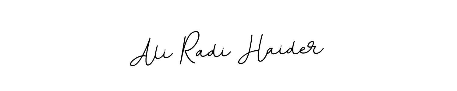 Use a signature maker to create a handwritten signature online. With this signature software, you can design (BallpointsItalic-DORy9) your own signature for name Ali Radi Haider. Ali Radi Haider signature style 11 images and pictures png
