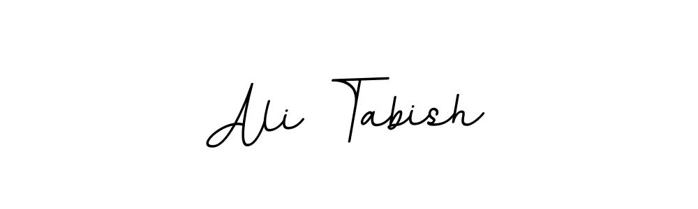 How to make Ali Tabish name signature. Use BallpointsItalic-DORy9 style for creating short signs online. This is the latest handwritten sign. Ali Tabish signature style 11 images and pictures png