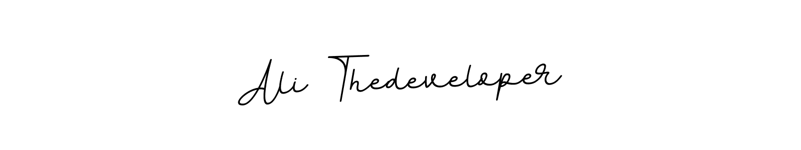 Make a beautiful signature design for name Ali Thedeveloper. With this signature (BallpointsItalic-DORy9) style, you can create a handwritten signature for free. Ali Thedeveloper signature style 11 images and pictures png
