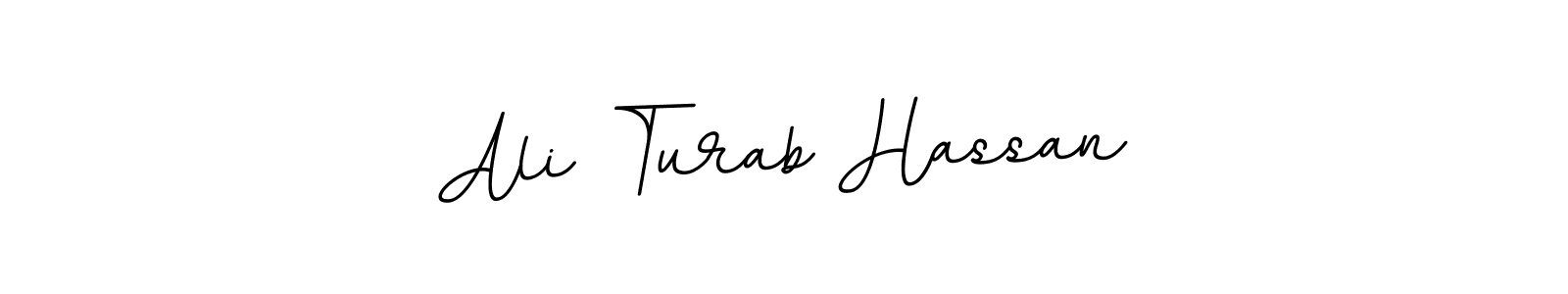 Make a beautiful signature design for name Ali Turab Hassan. With this signature (BallpointsItalic-DORy9) style, you can create a handwritten signature for free. Ali Turab Hassan signature style 11 images and pictures png