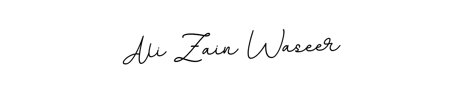 Create a beautiful signature design for name Ali Zain Waseer. With this signature (BallpointsItalic-DORy9) fonts, you can make a handwritten signature for free. Ali Zain Waseer signature style 11 images and pictures png