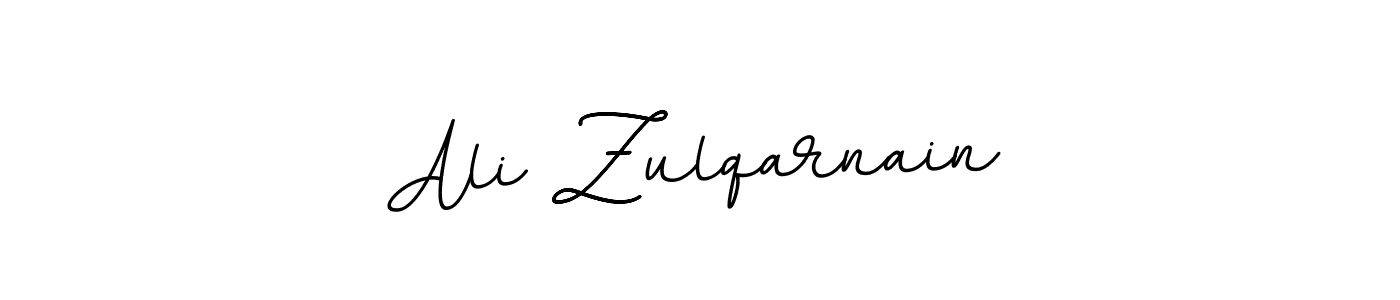 How to make Ali Zulqarnain name signature. Use BallpointsItalic-DORy9 style for creating short signs online. This is the latest handwritten sign. Ali Zulqarnain signature style 11 images and pictures png