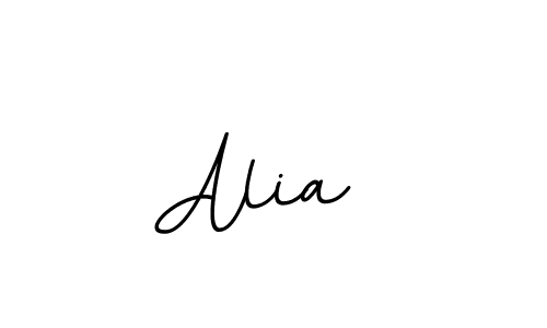 The best way (BallpointsItalic-DORy9) to make a short signature is to pick only two or three words in your name. The name Alia  include a total of six letters. For converting this name. Alia  signature style 11 images and pictures png