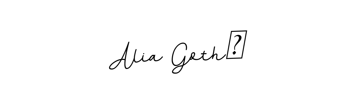 Alia Goth☆ stylish signature style. Best Handwritten Sign (BallpointsItalic-DORy9) for my name. Handwritten Signature Collection Ideas for my name Alia Goth☆. Alia Goth☆ signature style 11 images and pictures png