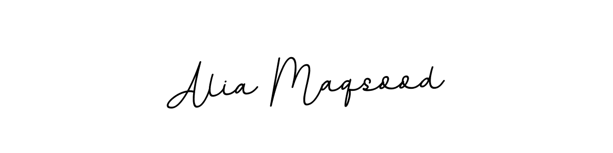 Use a signature maker to create a handwritten signature online. With this signature software, you can design (BallpointsItalic-DORy9) your own signature for name Alia Maqsood. Alia Maqsood signature style 11 images and pictures png