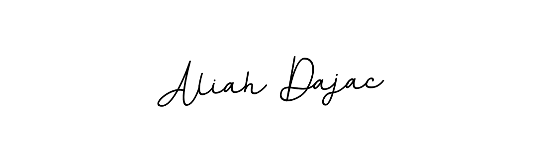Design your own signature with our free online signature maker. With this signature software, you can create a handwritten (BallpointsItalic-DORy9) signature for name Aliah Dajac. Aliah Dajac signature style 11 images and pictures png