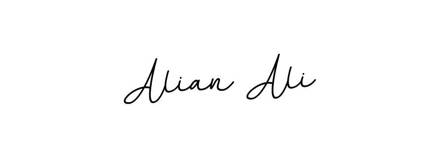 Make a beautiful signature design for name Alian Ali. With this signature (BallpointsItalic-DORy9) style, you can create a handwritten signature for free. Alian Ali signature style 11 images and pictures png