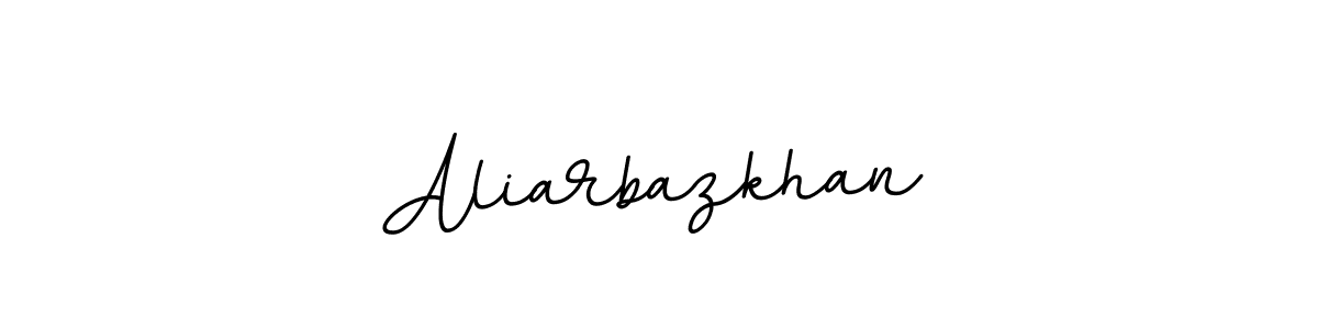 if you are searching for the best signature style for your name Aliarbazkhan. so please give up your signature search. here we have designed multiple signature styles  using BallpointsItalic-DORy9. Aliarbazkhan signature style 11 images and pictures png