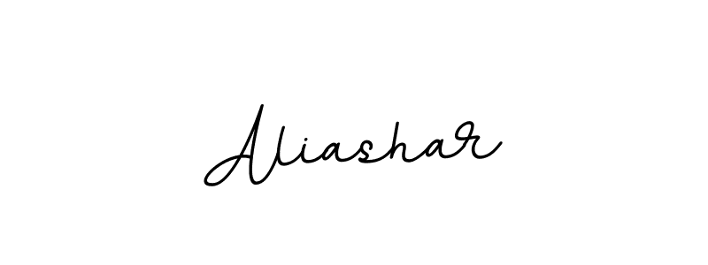 You should practise on your own different ways (BallpointsItalic-DORy9) to write your name (Aliashar) in signature. don't let someone else do it for you. Aliashar signature style 11 images and pictures png