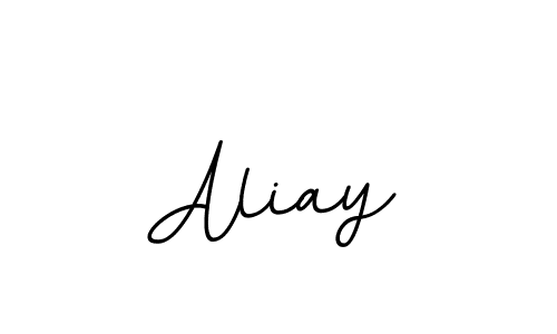 Make a beautiful signature design for name Aliay. With this signature (BallpointsItalic-DORy9) style, you can create a handwritten signature for free. Aliay signature style 11 images and pictures png