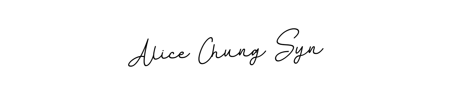 You can use this online signature creator to create a handwritten signature for the name Alice Chung Syn. This is the best online autograph maker. Alice Chung Syn signature style 11 images and pictures png