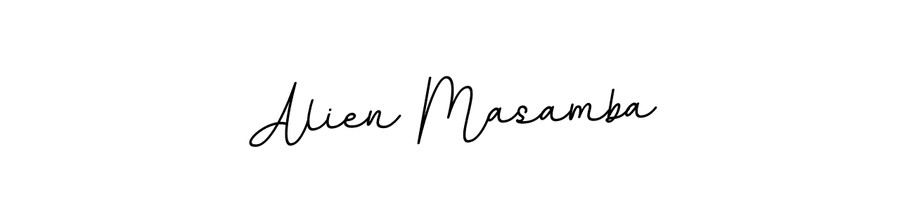 Use a signature maker to create a handwritten signature online. With this signature software, you can design (BallpointsItalic-DORy9) your own signature for name Alien Masamba. Alien Masamba signature style 11 images and pictures png