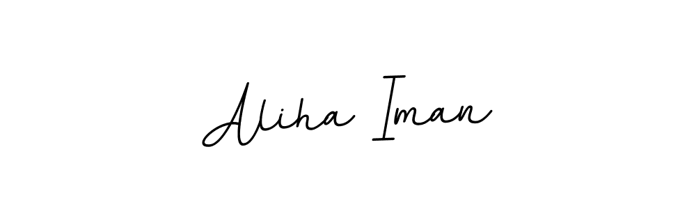 Design your own signature with our free online signature maker. With this signature software, you can create a handwritten (BallpointsItalic-DORy9) signature for name Aliha Iman. Aliha Iman signature style 11 images and pictures png