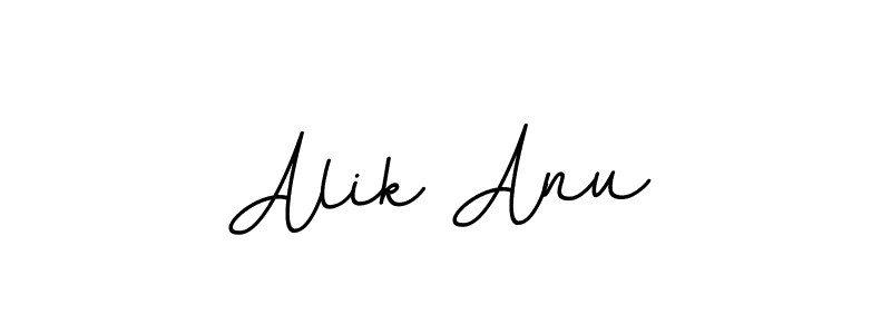 Use a signature maker to create a handwritten signature online. With this signature software, you can design (BallpointsItalic-DORy9) your own signature for name Alik Anu. Alik Anu signature style 11 images and pictures png