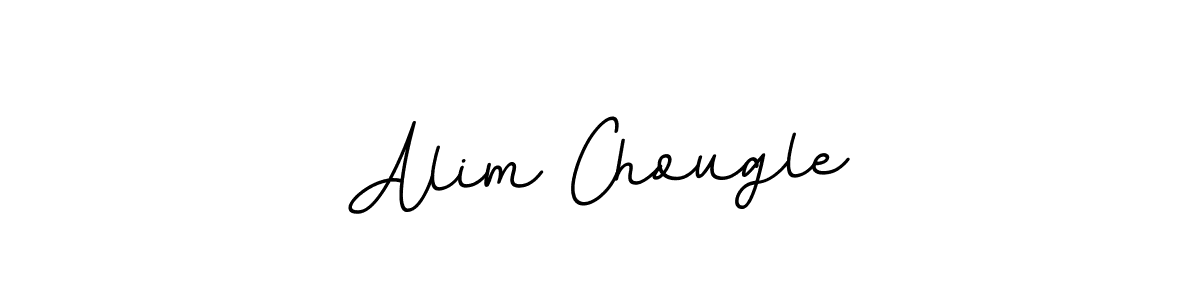 Use a signature maker to create a handwritten signature online. With this signature software, you can design (BallpointsItalic-DORy9) your own signature for name Alim Chougle. Alim Chougle signature style 11 images and pictures png