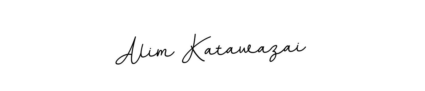 How to make Alim Katawazai name signature. Use BallpointsItalic-DORy9 style for creating short signs online. This is the latest handwritten sign. Alim Katawazai signature style 11 images and pictures png