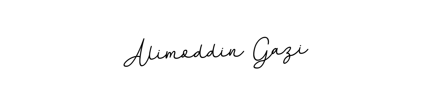 How to make Alimoddin Gazi name signature. Use BallpointsItalic-DORy9 style for creating short signs online. This is the latest handwritten sign. Alimoddin Gazi signature style 11 images and pictures png