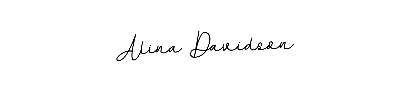 This is the best signature style for the Alina Davidson name. Also you like these signature font (BallpointsItalic-DORy9). Mix name signature. Alina Davidson signature style 11 images and pictures png