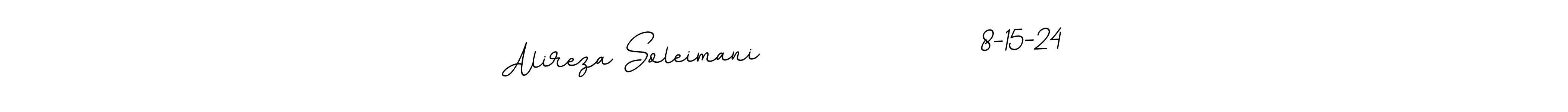 Create a beautiful signature design for name Alireza Soleimani                  8-15-24. With this signature (BallpointsItalic-DORy9) fonts, you can make a handwritten signature for free. Alireza Soleimani                  8-15-24 signature style 11 images and pictures png