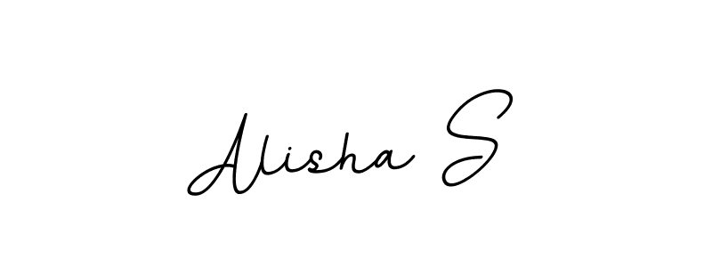 Create a beautiful signature design for name Alisha S. With this signature (BallpointsItalic-DORy9) fonts, you can make a handwritten signature for free. Alisha S signature style 11 images and pictures png