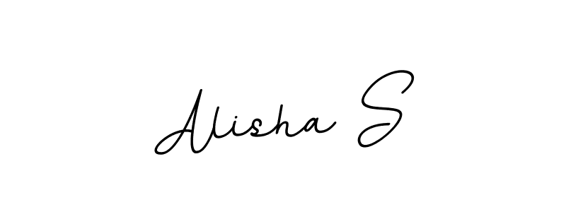 Create a beautiful signature design for name Alisha S. With this signature (BallpointsItalic-DORy9) fonts, you can make a handwritten signature for free. Alisha S signature style 11 images and pictures png