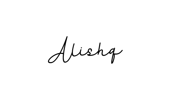 The best way (BallpointsItalic-DORy9) to make a short signature is to pick only two or three words in your name. The name Alishq include a total of six letters. For converting this name. Alishq signature style 11 images and pictures png